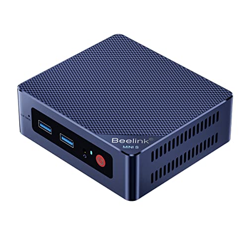 Beelink Mini S12 Pro Mini PC, Intel Alder Lake-N100 (4C/4T, bis 3.4GHz) 16GB DDR4 RAM 500GB M.2 2280 SSD, Mini Desktop Computer 4K 60Hz Dual HDMI, WiFi6, Bluetooth5.2, Gigabit Ethernet von Beelink