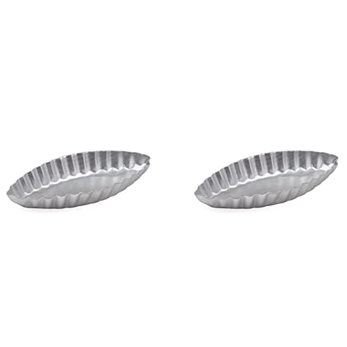 20 x lange geriffelte kleine Boot-Form Ei Tart Formen Cupcake Liner Kuchen Backform Backform Muffin Kuchen Keksform von Beelooom