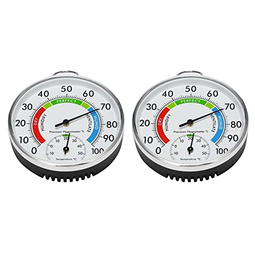 2X Temperatur Und Feuchtigkeits Simulations Anzeige Für Das Innen Und Außen Thermometer Hygrometer L15 von Beelooom