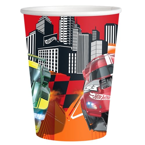 BeenSmile, HOT WHEELS EINWEG PAPPBECHER, Kindergläser - Kindergeburtstagsdekoration - Partyzubehör - 8 Stück - 250 ml BeenSmile, HOT WHEELS EINWEG PAPPBECHER, Kindergläser - Kindergeburtstagsdekoration - Partyzubehör - 8 Stück - 250 ml von BeenSmile