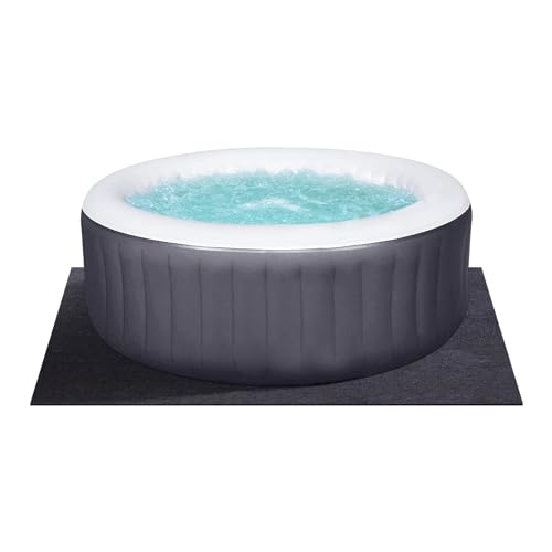 188x182.9 cm Whirlpool-Matte, wasserabsorbierender Whirlpool-Bodenschutz, Poolschutzmatte, tragbare Spa-Bodenmatte, langlebig, waschbar, für Heimausrüstung, Pool, Heimausrüstung von Beeplove