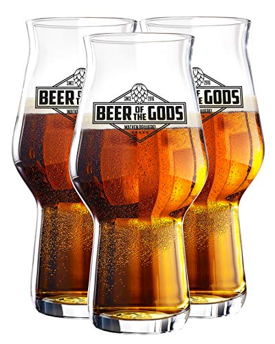 WACKEN BRAUEREI 3er Set Stout Craft Beer Gläser | Beer of the Gods | spülmaschinenfest 300ml - 500ml | Kraft Bier Glas für IPA - Pale Ale | 3 Craft Beer Glasses Kit | Craftbier Kraftbeer Biergläser von Beer of the Gods - Since 2016 - Wacken Brauerei