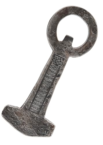 WACKEN BRAUEREI – Flaschenöffner in Form von Thors Hammer Mjölnir aus Metall mit beidseitiger Gravur des Wacken Brauerei-Logos von Beer of the Gods - Since 2016 - Wacken Brauerei
