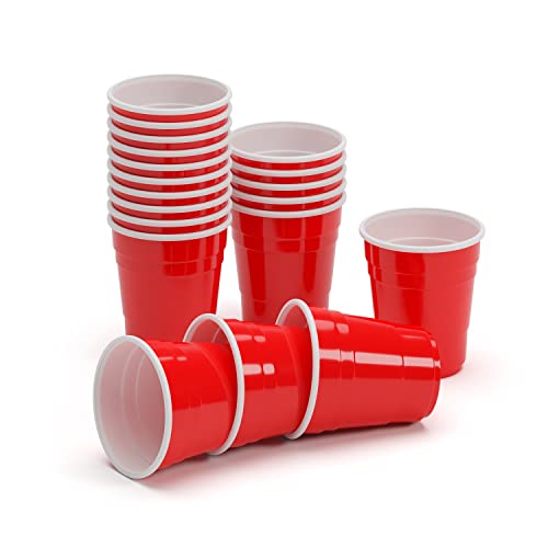 Red Cup Shots Schnapsgläser Kurzer Shot 2Oz 5cl Rote Becher Mini Beer Pong Becher (50 STK) von BeerCup-Classics