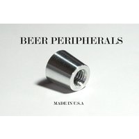 10 Pack Tapered Beer Tap Ferrule Chrom Aluminium 3/8"-16 Durchgangsloch von BeerPeripherals