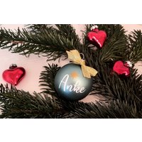 Baumkugel Mit Namen, Baumschmuck, Weihnachtskugel Personalisiert, Glaskugel, Beste Patin, Bester Pate, Beste Kollegin, Bester Kollege von BeereOnTop