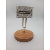 Schreibtisch-Memohalter Mit Whiskyfass-Basis von Beerhillwoodwork