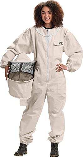 Bees & Co U73 Imkeranzug aus natürlicher Baumwolle mit Rundschleier, 4XL von Bees & Co