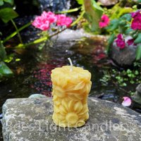 Gänseblümchen-Blumen-Bienenwachskerze/100% Natürlich Handgefertigt Mini-stumpenkerzen Hochzeitsveranstaltung Party Sommerblumen von BeesLightCandles