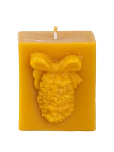 BeesWax World Bienenwachskerzen – Handgefertigte Quader & Würfel in 4 Größen – 100% reines Bienenwachs – Rauchfrei & langlebig – Geschenkidee & Wohnakzent (Würfel, M: Kantenlänge 7 cm, Ø 9,9 cm) von BeesWax