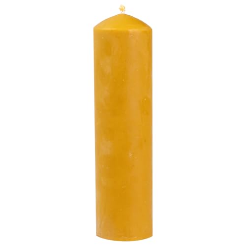 BeesWax World Bienenwachskerzen – Handgefertigte Stumpenkerzen aus 100% natürlichem Bienenwachs – Rauchfrei & lang brennend mit Baumwoll-Docht – 11 Größen – Geschenkidee & Deko – Made in EU (XL) von BeesWax
