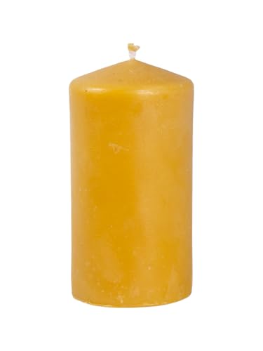 BeesWax World Bienenwachskerzen – Handgefertigte Stumpenkerzen aus 100% natürlichem Bienenwachs – Rauchfrei & lang brennend mit Baumwoll-Docht – 6 Größen – Geschenkidee & Deko – Made in EU (L) von BeesWax