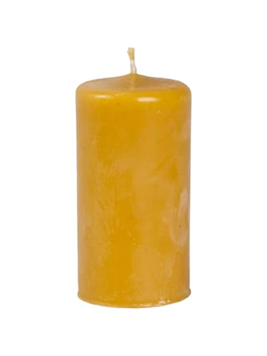 BeesWax World Bienenwachskerzen – Handgefertigte Stumpenkerzen aus 100% natürlichem Bienenwachs – Rauchfrei & lang brennend mit Baumwoll-Docht – 6 Größen – Geschenkidee & Deko – Made in EU (S) von BeesWax