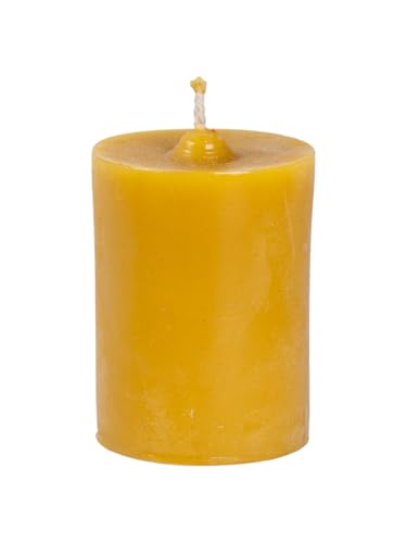 BeesWax World Bienenwachskerzen – Handgefertigte Stumpenkerzen aus 100% natürlichem Bienenwachs – Rauchfrei & lang brennend mit Baumwoll-Docht – 6 Größen – Geschenkidee & Deko – Made in EU (XS) von BeesWax