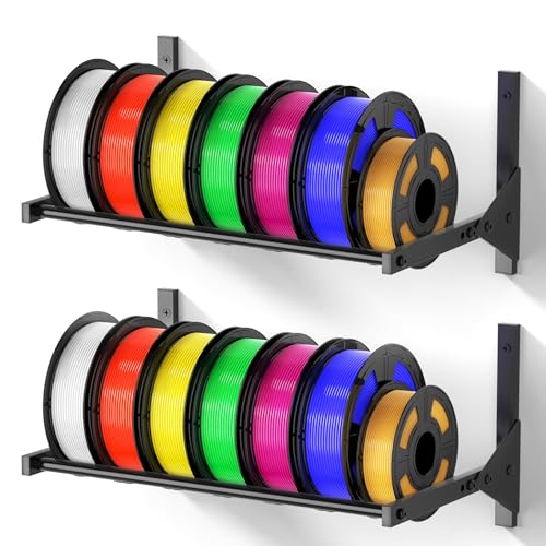 Beesini Filament Rack Wandhalterung, 3D Drucker Filament Lagerregal, 3D Filament Lagerregal, Filament Spulenhalter für 3D Drucker Rollen von Beesini
