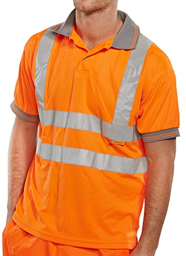 Beeswift Poloshirt, kurzärmelig, Orange, Größe XXXL von Beeswift