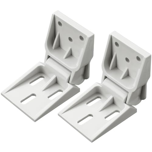 Beeveer 2 Stück Gefrierschrank-Kunststoff-Scharnier, kompatibel mit Haier Gefrierschrank, 3 Löcher, Klapptürscharnier, Gegengewicht, universal, 95–110 Grad, kleine Scharniere für Kühlschrank, von Beeveer