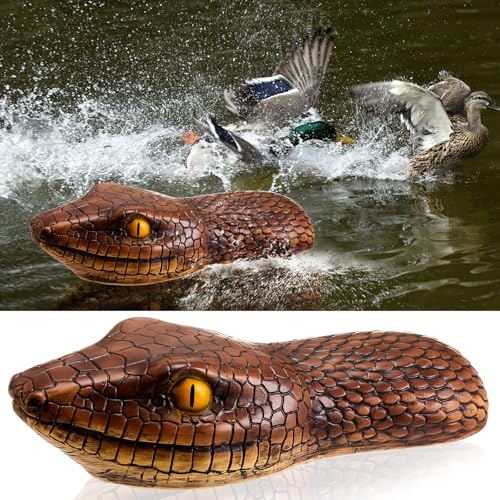 Beeveer 33 cm schwimmender Schlangenkopf Teich Schlange Lockvogel Outdoor Pool Floating Fake Python für Entenschreck, Reiher, Koi Pools Beeveer 33 cm schwimmender Schlangenkopf Teich Schlange Lockvogel Outdoor Pool Floating Fake Python für Entenschreck, Reiher, Koi Pools von Beeveer