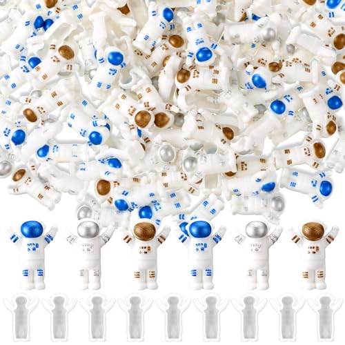 Beeveer Mini-Astronauten-Figuren, Kunststoff, Miniatur-Raumfahrer, Weltraum-Themen-Dekoration, Kuchendekoration, Astronaut, Weltraum, Partygeschenke, niedliche Harz-Skulptur, Ornament, 240 Stück Beeveer Mini-Astronauten-Figuren, Kunststoff, Miniatur-Raumfahrer, Weltraum-Themen-Dekoration, Kuchendekoration, Astronaut, Weltraum, Partygeschenke, niedliche Harz-Skulptur, Ornament, 240 Stück von Beeveer