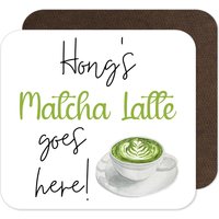 Personalisierter Matcha Latte Untersetzer - Original Design | Getränke Kaffee von BeeyoutifulGiftsUK