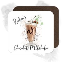 Personalisierter Schokoladen-Milchshake-Untersetzer - Splash Effect Coaster | Getränke Untersetzer Home Bar von BeeyoutifulGiftsUK