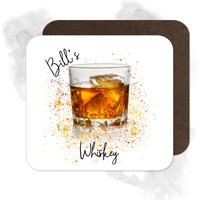 Personalisierter Whisky Untersetzer - Splash Effect | Getränke Home Bar von BeeyoutifulGiftsUK