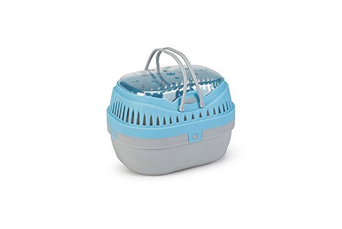 Beeztees 715088 Transportbox Travica, 21 x 15 cm, blau/grau von Beeztees