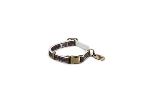 Beeztees Designed by Lotte Hundehalsband, Nylon, 10 mm x 20-30 cm, Braun von Beeztees