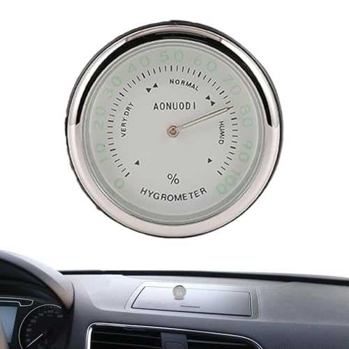 Befeixue Analoguhr Auto - Analoger Temperatur- und Feuchtigkeitsmesser - Belüftungsuhr Für Outdoor Camping, Wohnmobile, Boote, Auto & Zuhause von Befeixue