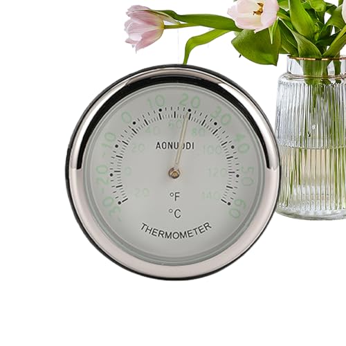 Befeixue Autoarmaturenbrett-Uhr - Analoger Temperatur- und Feuchtigkeitsmesser | Belüftungsuhr Für Outdoor Camping, Wohnmobile, Boote, Auto & Zuhause von Befeixue