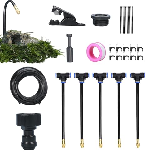 Befeixue Bewässerungssystem Für Garten | Wassersystem für Garten,360 Grad Verstellbarer Sprinkler Mit Nebelsprühen Für Garten, Balkon, Baumschule Und Gartenbeete von Befeixue