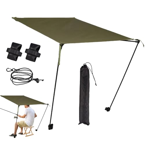 Befeixue Folding Chair Canopy - Zeltdach für Campingstühle Outdoor | Robustes Tragbares Sonnendach Schirm Für Lounge Erwachsene Reisen Angeln Terrasse Festivals Garten Outdoor Wandern von Befeixue