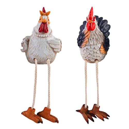 Befeixue Hahnfigur | 2er Set Hahn Und Henne Deko | Tierfiguren Gartenkunst Aus Kunstharz Zimmerdekoration Für Schreibtisch Terrasse Rasen Weg Hinterhof Befeixue Hahnfigur | 2er Set Hahn Und Henne Deko | Tierfiguren Gartenkunst Aus Kunstharz Zimmerdekoration Für Schreibtisch Terrasse Rasen Weg Hinterhof von Befeixue