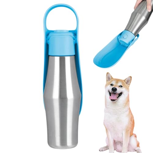 Befeixue Hundewanderung Trinkflasche - Reise Trinknapf Behälter Für Welpen | 750ml Edelstahl Tragbar Auslaufsicher Für Hunde Katzen Wanderung Reise Outdoor Befeixue Hundewanderung Trinkflasche - Reise Trinknapf Behälter Für Welpen | 750ml Edelstahl Tragbar Auslaufsicher Für Hunde Katzen Wanderung Reise Outdoor von Befeixue