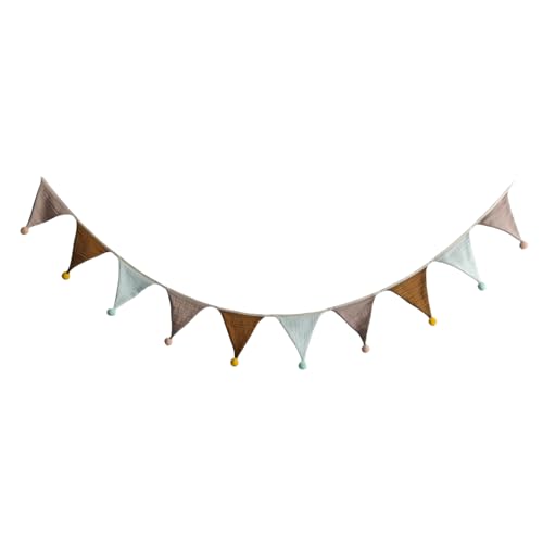 Befeixue Pennant Banner, 9 Ft Baumwollgirlande Dekoration, Bunte Party Girlande Deko Für Schule Camping Klassenzimmer Kinderzimmer, Geburtstag Party Camping Klassenzimmer Baby Shower Feiern von Befeixue