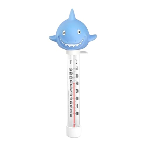 Befeixue Schwimmbad Thermometer - Kindersicheres Badezimmer Haifisch Design - Robustes Schwimmthermometer Für Spa Aquarium Und Innen Außenbereich Befeixue Schwimmbad Thermometer - Kindersicheres Badezimmer Haifisch Design - Robustes Schwimmthermometer Für Spa Aquarium Und Innen Außenbereich von Befeixue