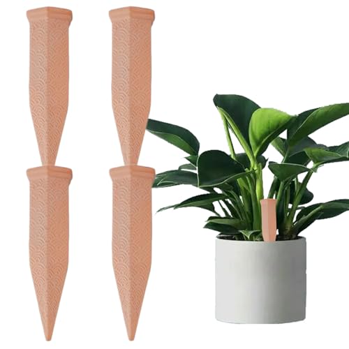 Befeixue Selbstbewässerungsspitzen, 4 Stück Automatischer Pflanzenbewässerer Für Draußen Und Garten, Terrakotta Zeitgesteuertes Bewässerungssystem Für Zimmerpflanzen Rasen Gewächshaus Urlaub von Befeixue
