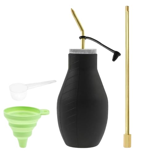 Befeixue Staubpuder Sprühgerät | 200ml Garten Pulverspender - Schneller Teleskop Sprühapparat Für Innen Außen Gewächshaus Blumen Gemüse Tomaten Paprika Landschaft Farm Feld von Befeixue