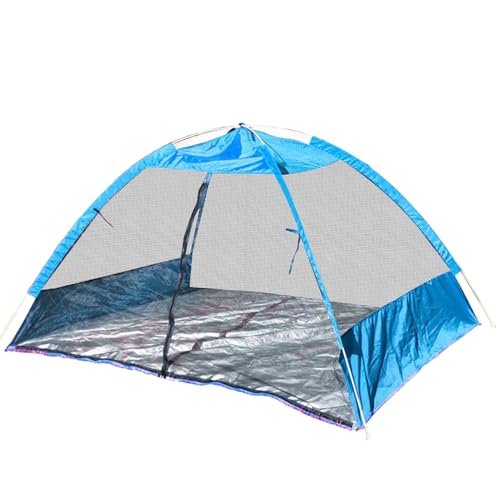 Befeixue Strandheim, Strandschatten | Strandschutzzelt Sonnenschatten,Wasserdichtes UV -Schutz, Baldachin, 2 3 4 Personen tragbare Sonnenschatten zum Campen, Picknicks, Reisefamilie von Befeixue