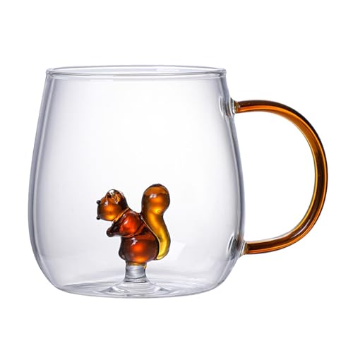 Befeixue Tier Glasbecher | Transparente Tier Kaffeetasse | Cartoon Glastrinkbecher Mit Henkel | Tier Im Inneren Niedliche Glastasse | Hitzebeständige Trinkgläser Für Zu Hause 380ml Befeixue Tier Glasbecher | Transparente Tier Kaffeetasse | Cartoon Glastrinkbecher Mit Henkel | Tier Im Inneren Niedliche Glastasse | Hitzebeständige Trinkgläser Für Zu Hause 380ml von Befeixue
