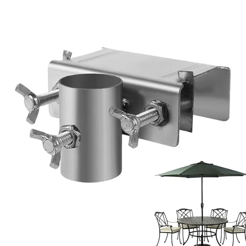 Befeixue Umbrella Railing Montage - Einstellbarer Sonnenschirm Klemme,Tragbarer Halter Pool Garten Balkon Grill Camping Outdoor Aktivitaten von Befeixue