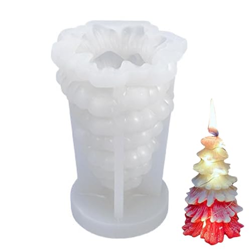 Befeixue Weihnachtsbaum Kerzenform | 3D Weihnachtsbaum Kerze Aus Silikon - Form Für Geburtstag Schule Weihnachten Zimmerdekoration von Befeixue