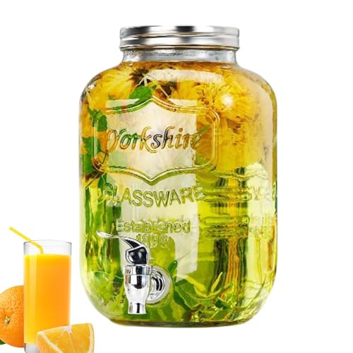 Getränkespender Aus Glas Mit Zapfhahn | 3/4/5/8L Getränkespender Behälter | Auslaufsicheres Getränkegefäß Für Partys | Transparenter Getränkekrug | Glas Wasserkocher Für Cocktails, Säfte, Limonade Getränkespender Aus Glas Mit Zapfhahn | 3/4/5/8L Getränkespender Behälter | Auslaufsicheres Getränkegefäß Für Partys | Transparenter Getränkekrug | Glas Wasserkocher Für Cocktails, Säfte, Limonade von Befeixue