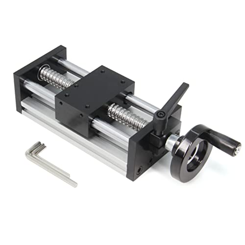 Befenybay 100 mm effektive Verfahrlänge Doppelter optischer Achsenführungs-Kugelumlaufspindel SFU1605 Handkurbel für DIY-CNC-Fräserteile X Y Z Lineartischaktuator Befenybay 100 mm effektive Verfahrlänge Doppelter optischer Achsenführungs-Kugelumlaufspindel SFU1605 Handkurbel für DIY-CNC-Fräserteile X Y Z Lineartischaktuator von Befenybay