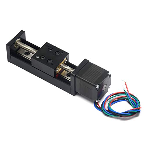 Befenybay 50mm effektive Verfahrlänge Mini Linear Rail Guide Gewindespindel T6x1 mit NEMA11 Schrittmotor für DIY CNC Router Teile X Y Z Linear Stage Actuator Befenybay 50mm effektive Verfahrlänge Mini Linear Rail Guide Gewindespindel T6x1 mit NEMA11 Schrittmotor für DIY CNC Router Teile X Y Z Linear Stage Actuator von Befenybay