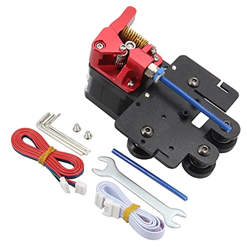 Befenybay Upgrade Direct Dual Gear Extruder Support Kit mit Schrittmotor Easy Print Flexibles Filament für Creality Ender 5 / Ender 5 Pro/Ender 5 Plus 3D-Drucker (Platte + Dual Gear + Motor) von Befenybay