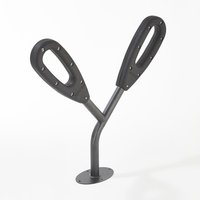 MOTTEZ Pfosten für 2 Fahrräder, Länge 950 mm von MOTTEZ