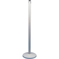 MOTTEZ Metallpfosten auf Grundplatte, Höhe 1.250 mm, weiß von MOTTEZ