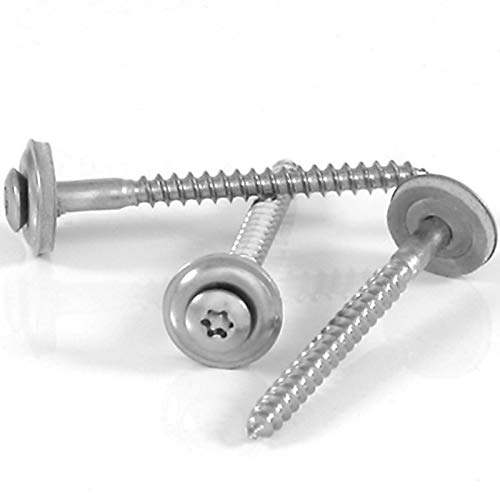 200 Stck Spenglerschrauben Edelstahl A2 Scheibe 15mm Torx 4,5x25 von BefestigungsFuchs
