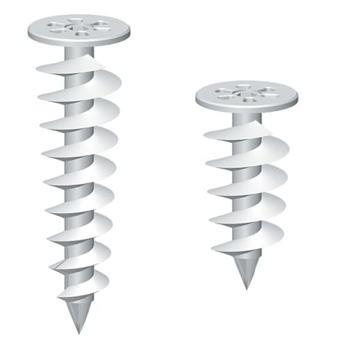10 Stk. Hartschaumdübel 50 mm , 85 mm Dämmstoffdübel Styropordübel Spiraldübel Dübel WDVS - Zubehör für Dämmung im Wärmedämmverbundsystem (Länge 85 mm) von Befestigungsmaterial WKRET-MET